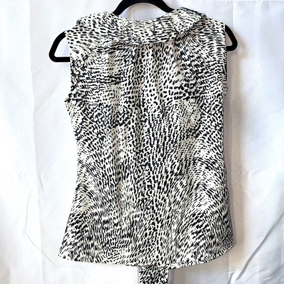 Banana Republic Pleated Ruffle Animal Print Tank - Picture 2 of 8